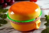 Adcollections 3 Layer Burger Style Lunch Box for Kids