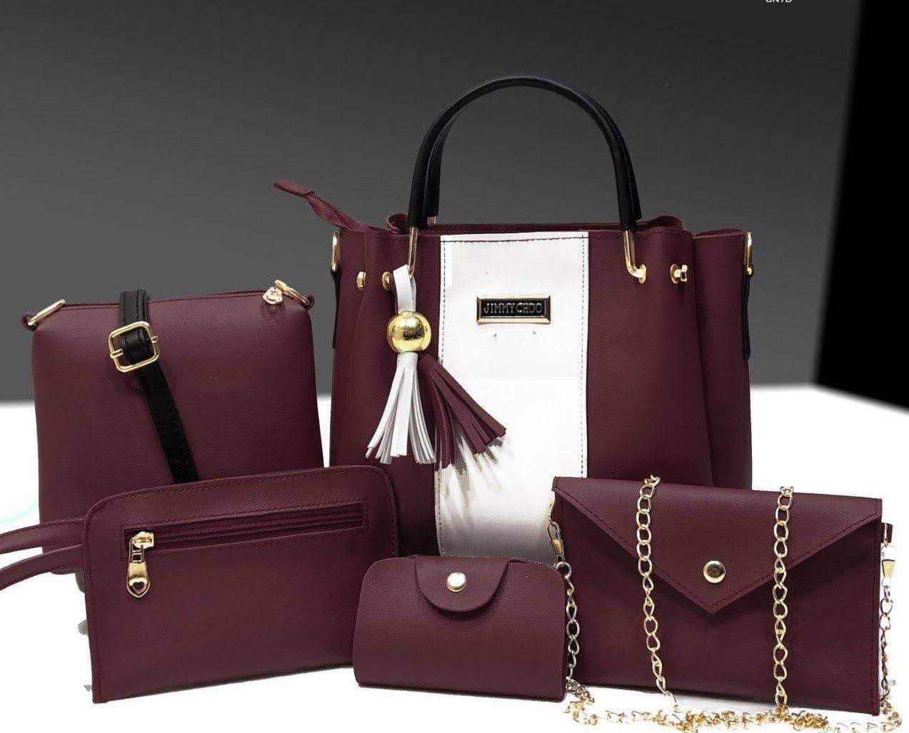 5 PCS Hand Bags set for Ladies