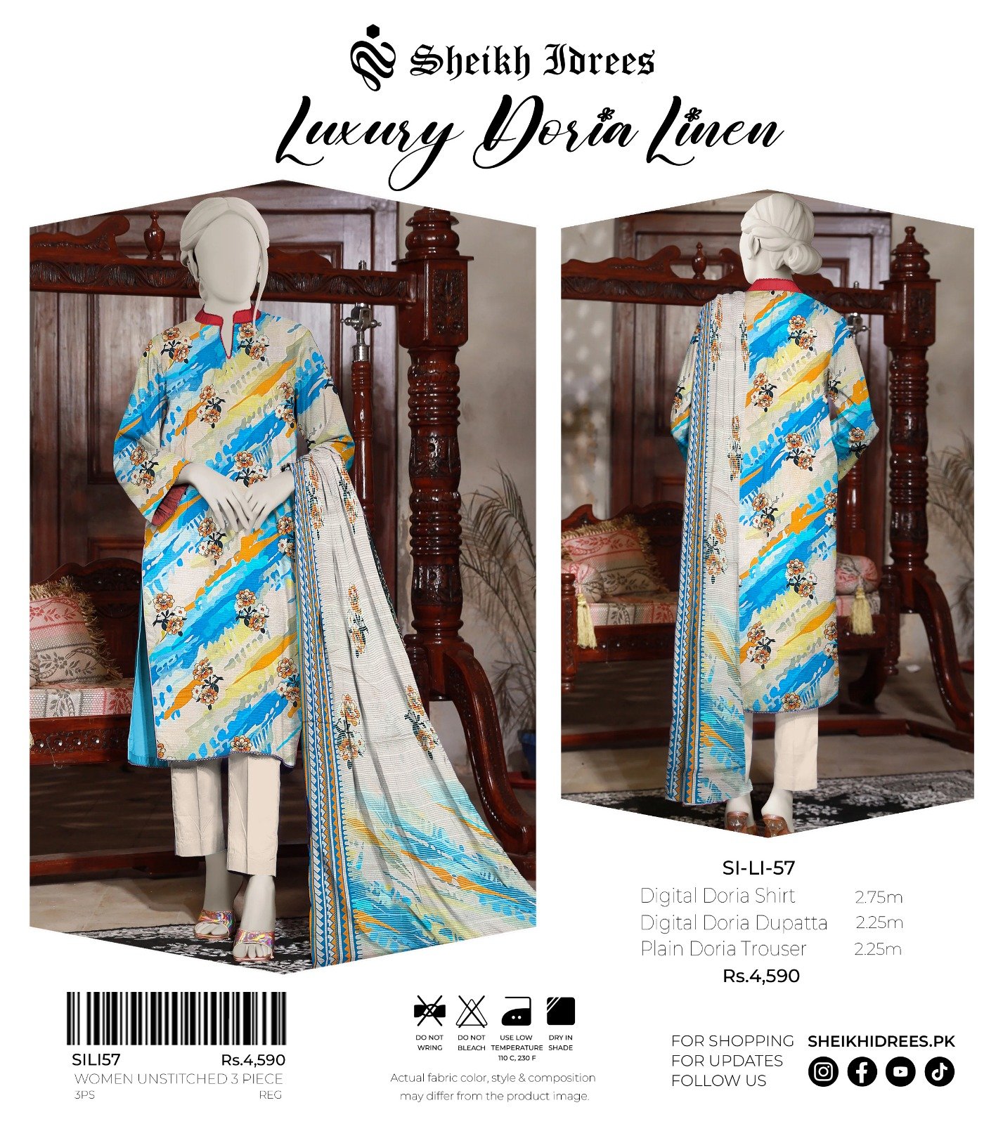 New Winter Collection Arrival❄️🥶 *Sale Sale Sale* ! Luxury Doria Lilen 3pc suits