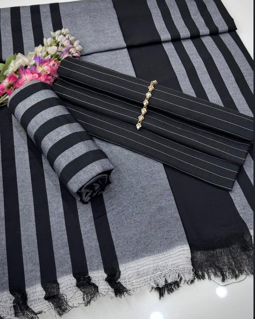 New 3p winter collection khadi fabric