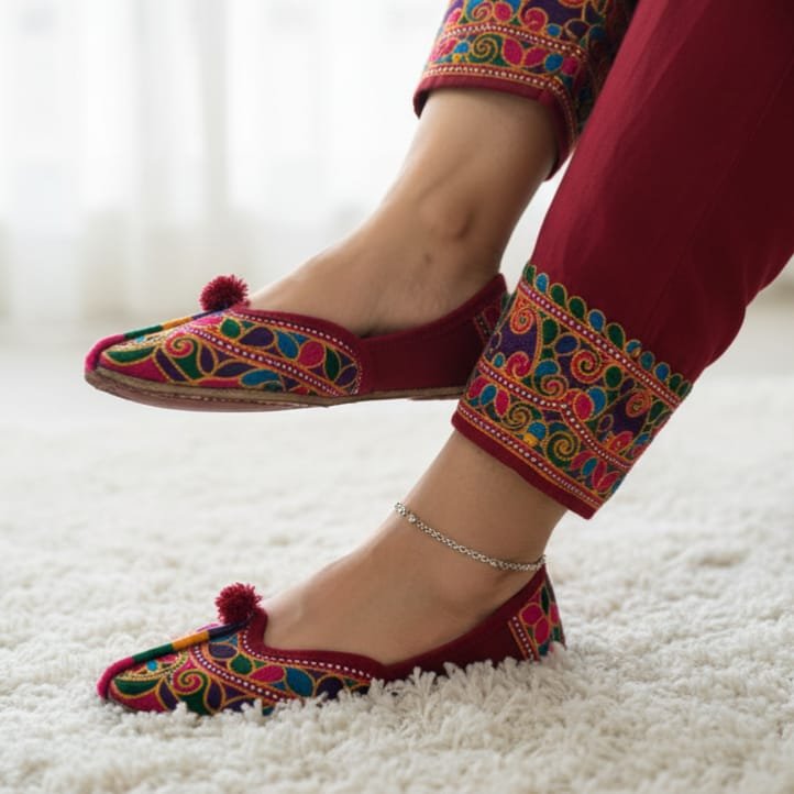 4.p. “Experience the epitome of elegance with our *Rajasthani Nagra Khussa,*