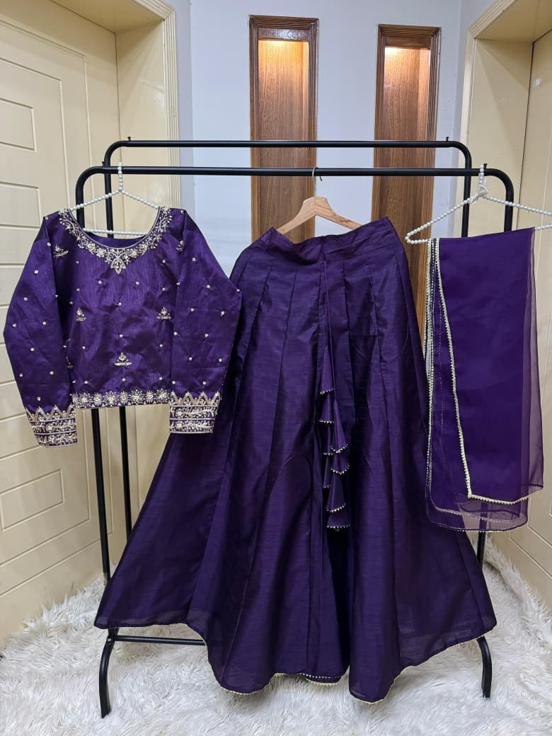 Handmade Tilla Embd Choli(kurti) lining attached