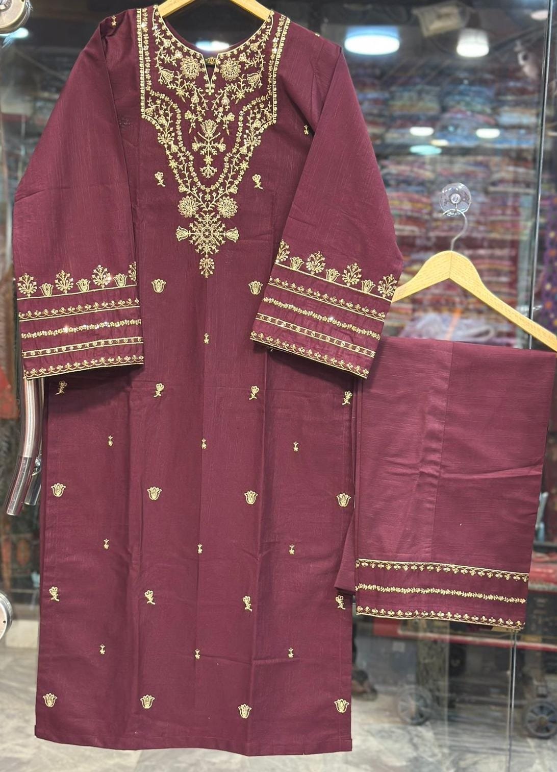 Premium Embroidered Khaddar solids