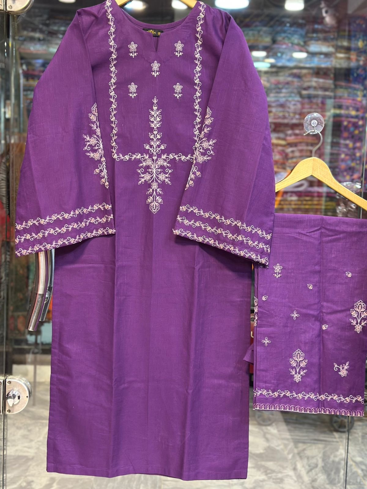 Premium Embroidered Khaddar solids