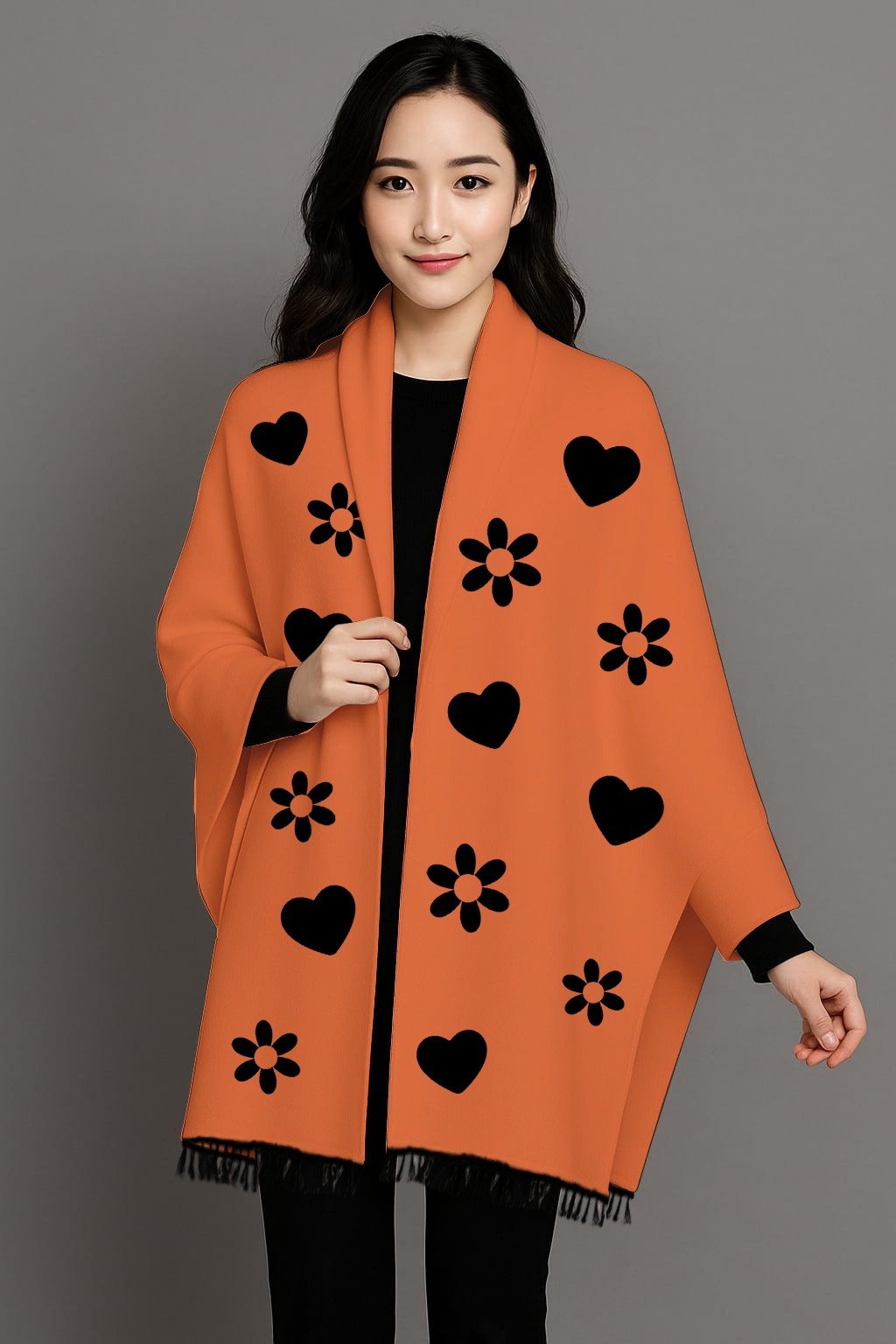 Women fleece shawls ready to wear