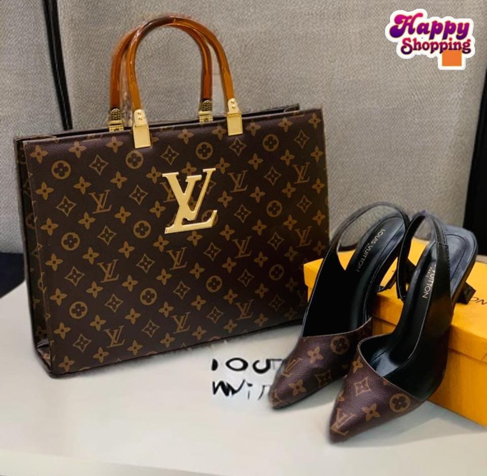 Louis Vuitton LV Slingback Heel 👠 + Louis Vuitton LV Hand Bag 👜*_