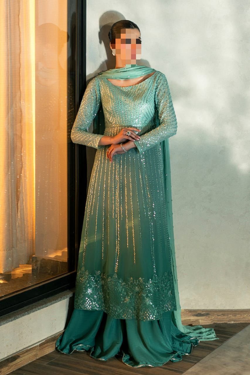 CHIFFON Suit With MALAI Trouser