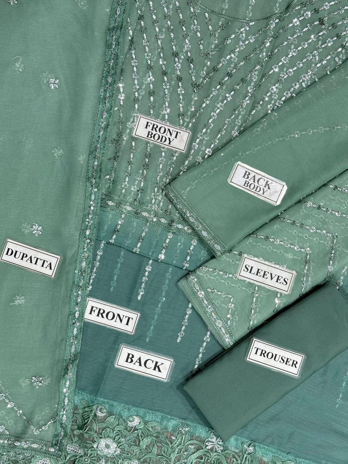 CHIFFON Suit With MALAI Trouser