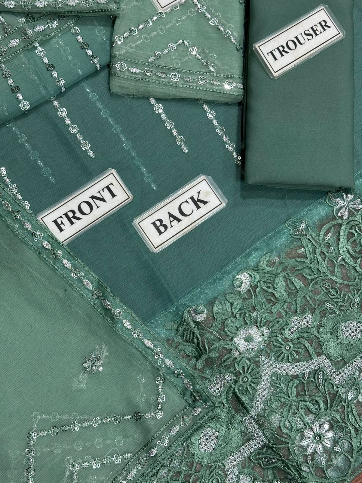 CHIFFON Suit With MALAI Trouser