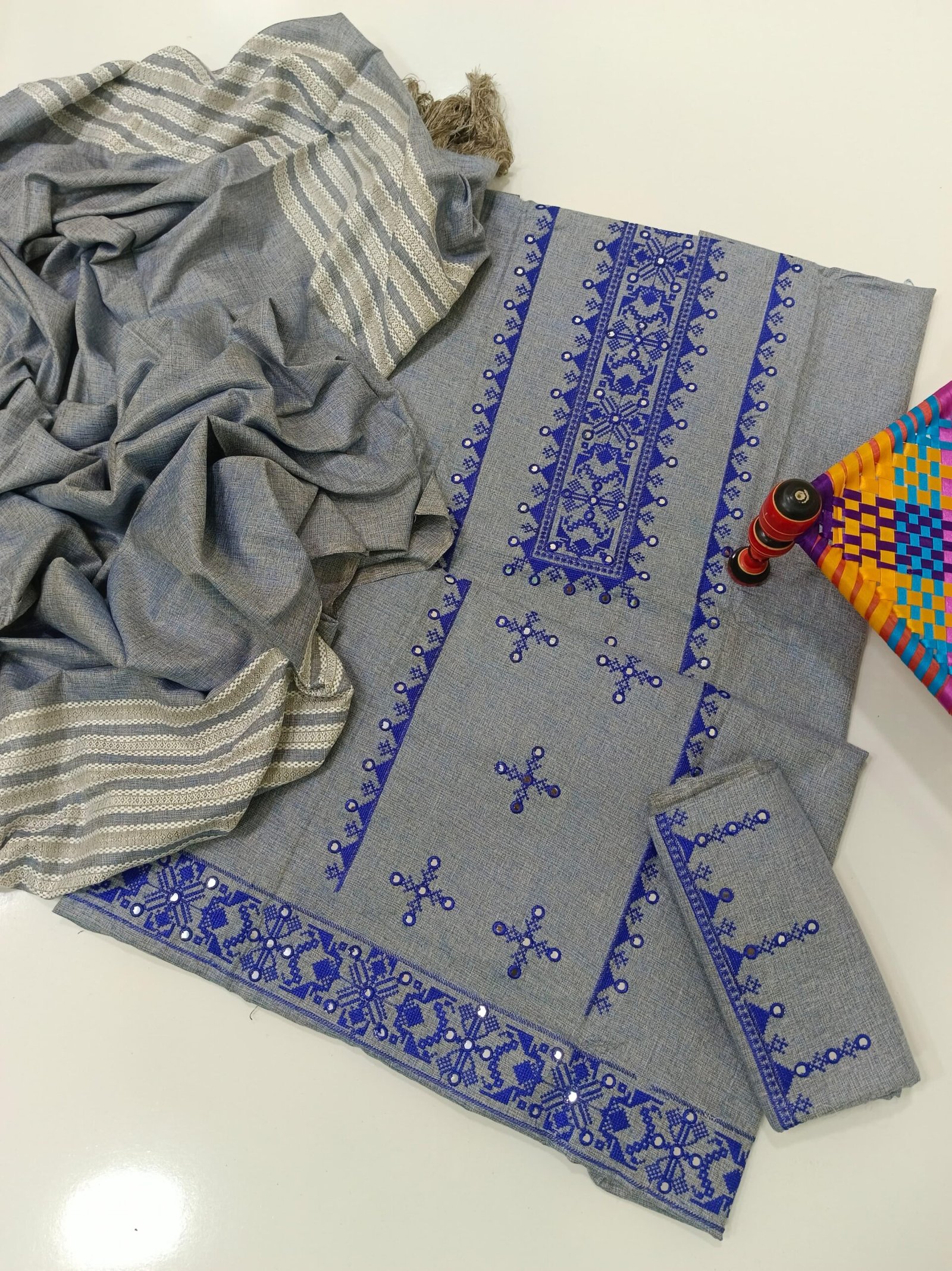 Sussi Sequence Embroidery Work 3 Pc Dresses Along with Shawl Dupatta*