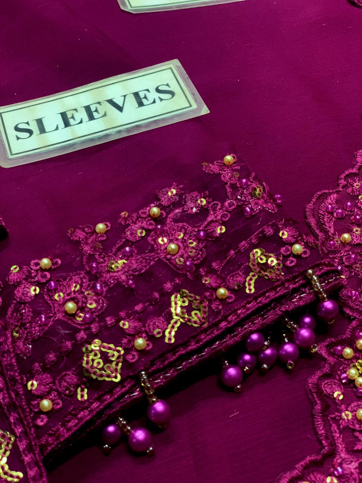 FABRIC CHIFFON Suit With MALAI Trouser