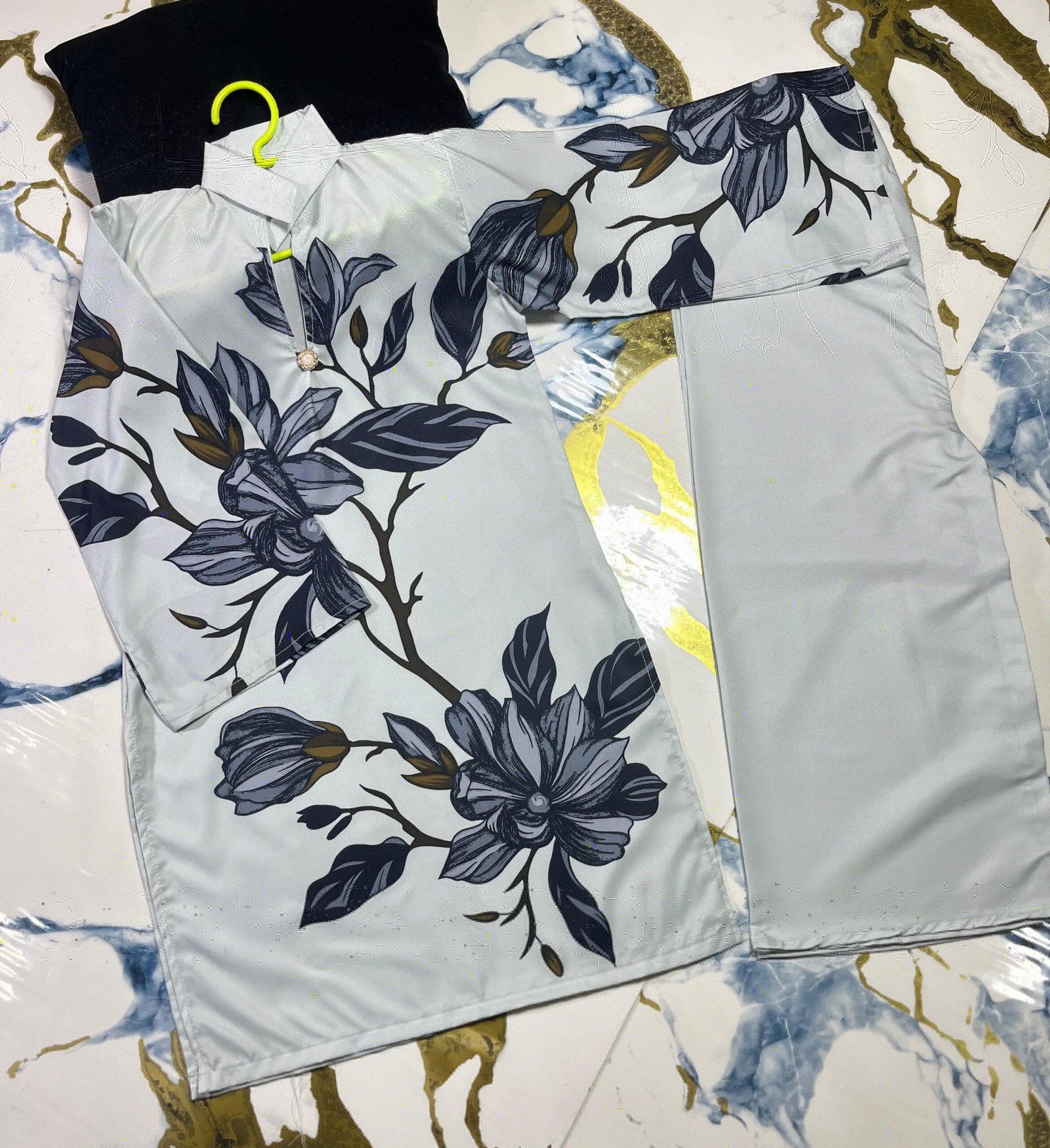 Front Digital Painted Shirt With Digital Printed Flapper *Kids 2Pcs*