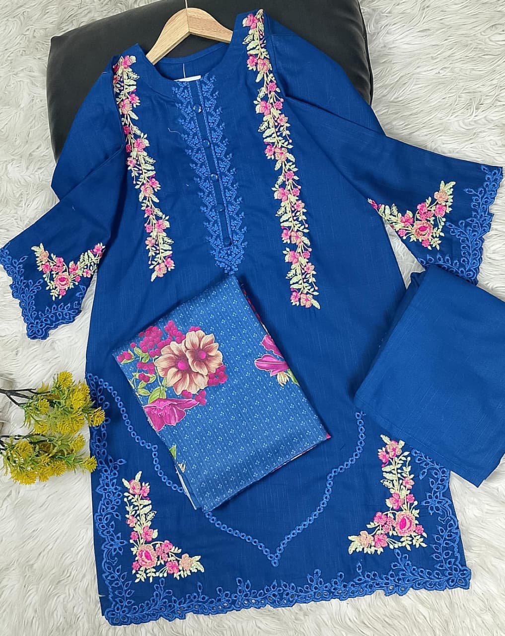 Khaddar Embroidered Collection 3PC Suit