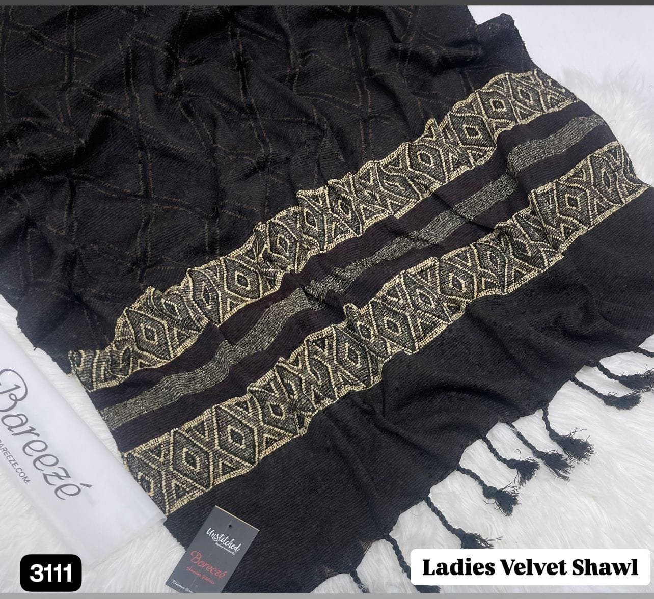 Ladies Shawl 2025* Premium velvet 💯wool shawl