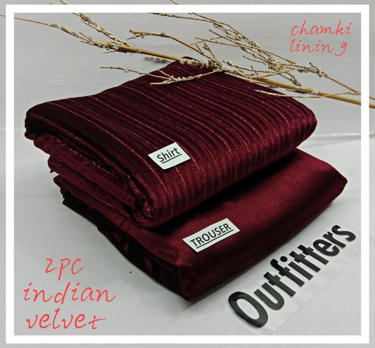 indian velvet 2pc*