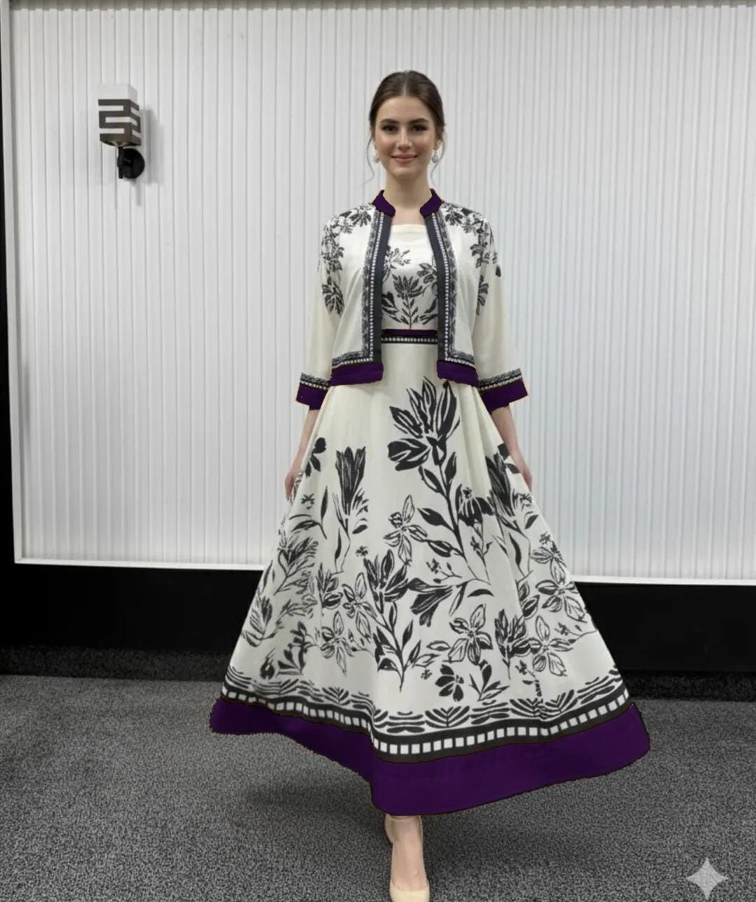 LULUSAR PRINTED FROCK AND KOTI 2 PEACE DRESS 🥰😍