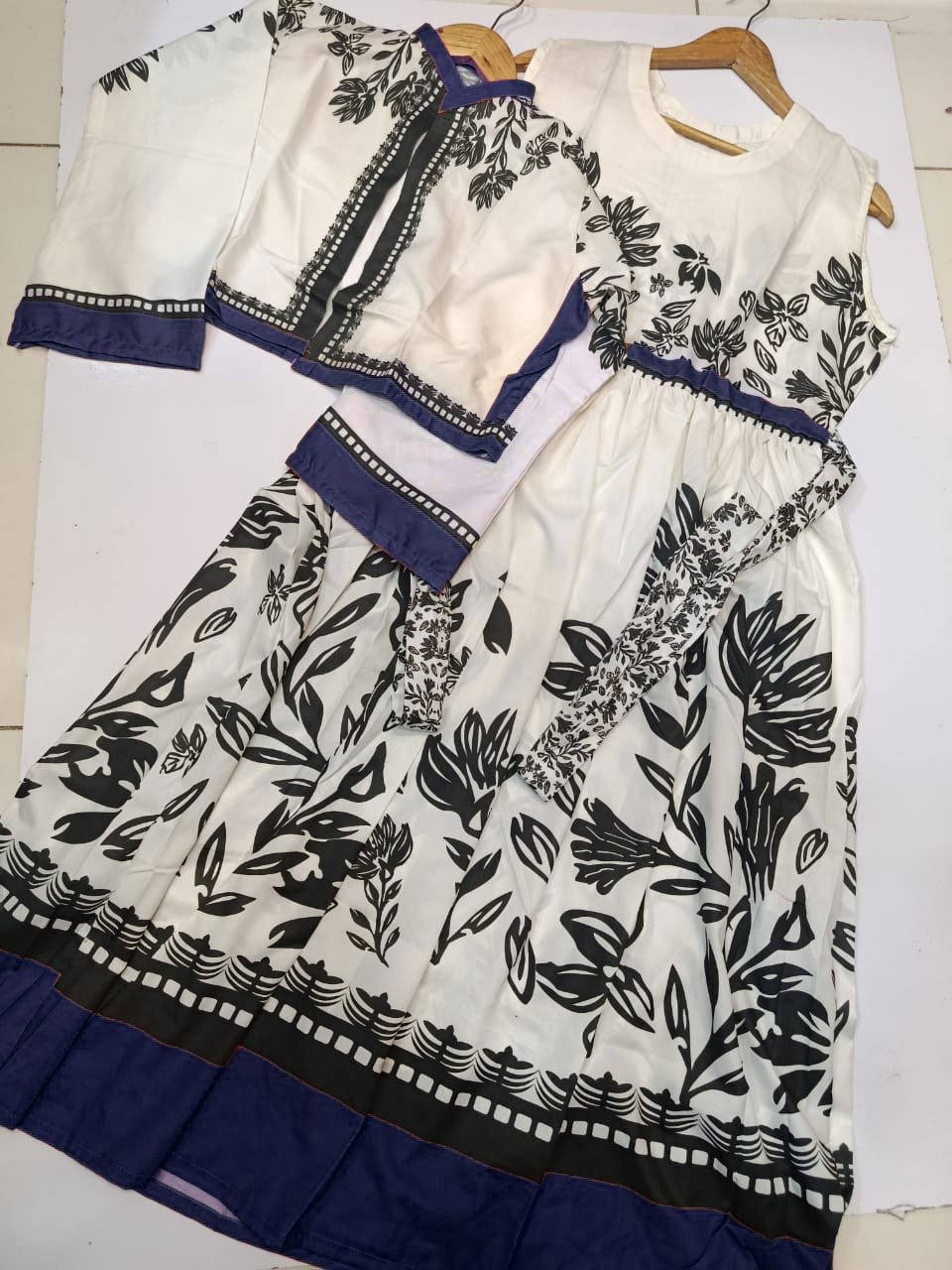 LULUSAR PRINTED FROCK AND KOTI 2 PEACE DRESS 🥰😍