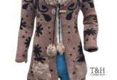 3.p long Cardigan Stuff china wool