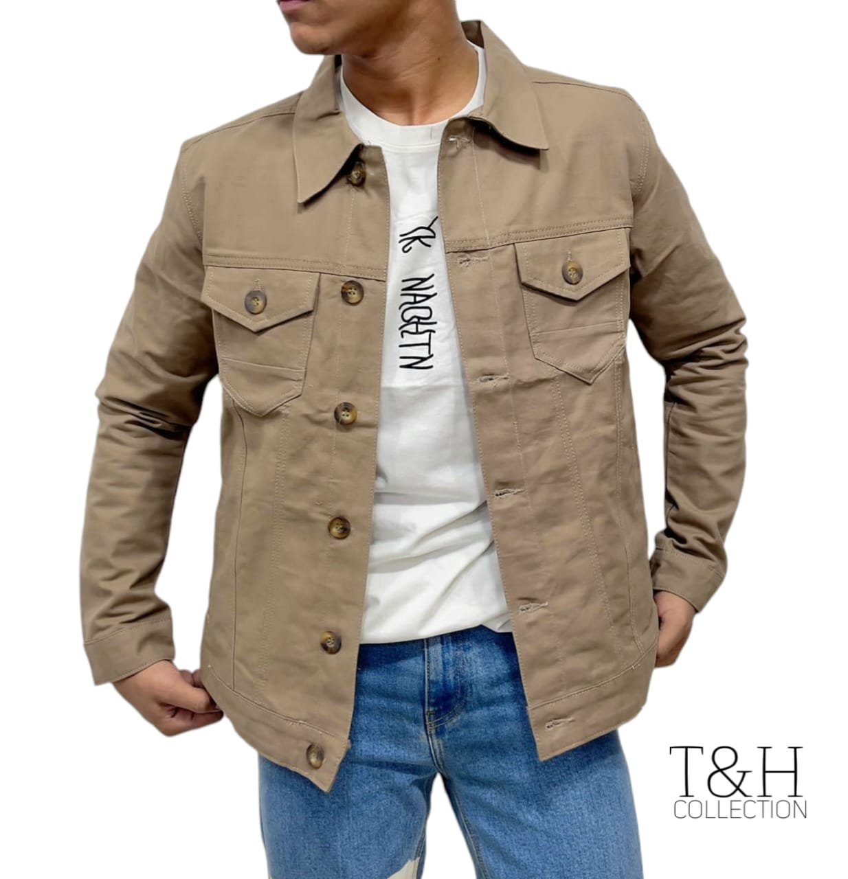 Article Gents Cotton denim jacket Full stretchable