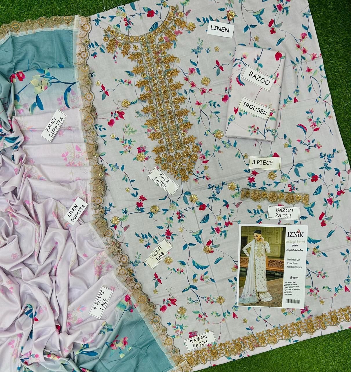 03PCS UNSTITCHED SUIT*