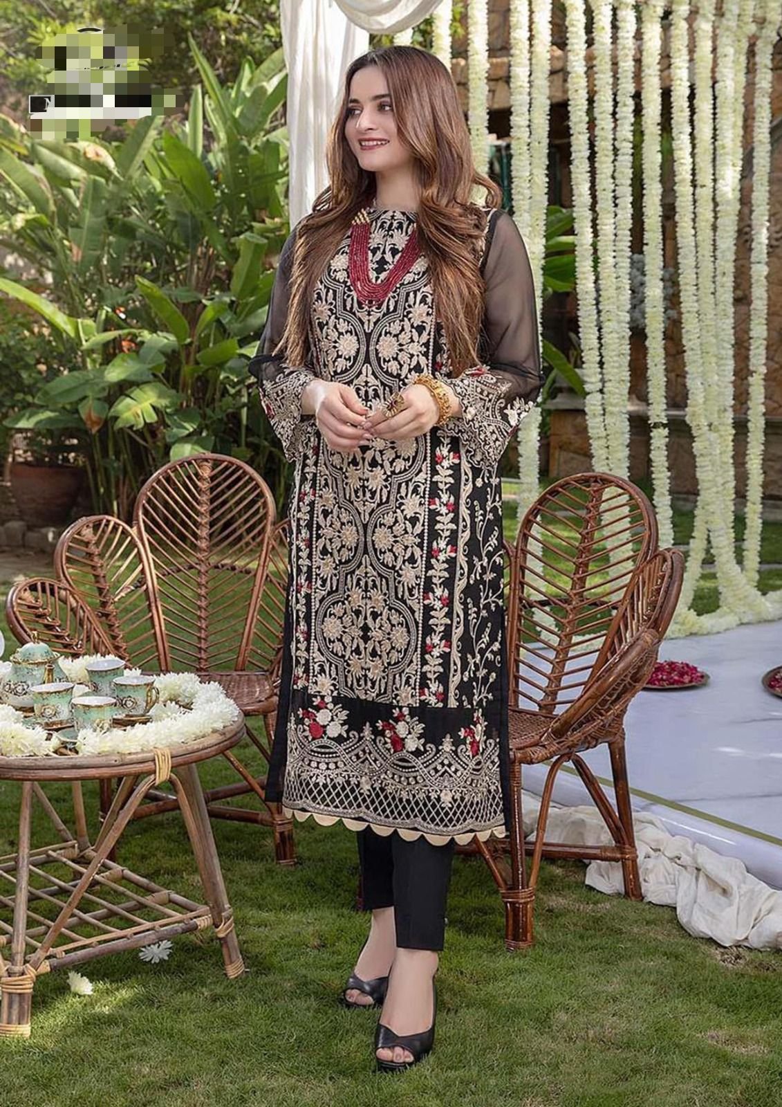 AZURE EMBROIDERY 2pice collection Kameez & Trouser