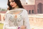 Presenting Azure Chiffon Embroidered Unstitched Collection
