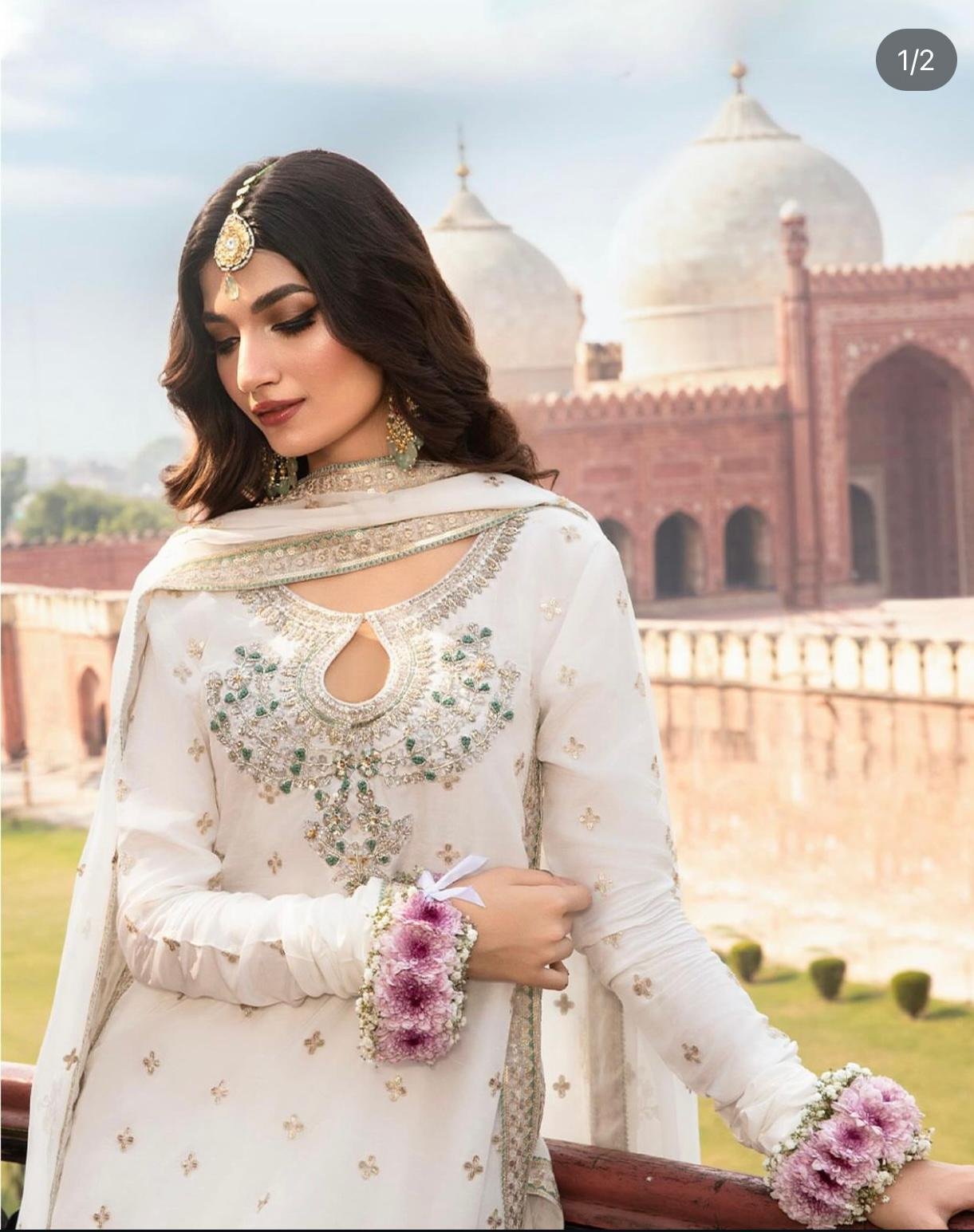 Presenting Azure Chiffon Embroidered Unstitched Collection