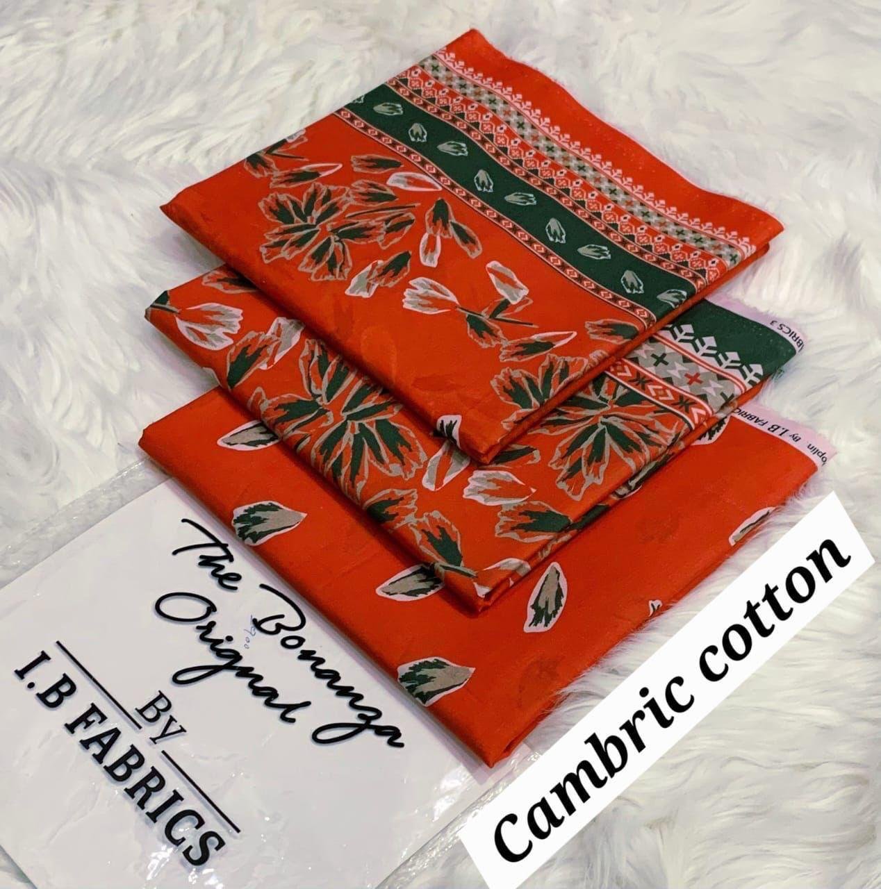 3PC Cambric cotton*