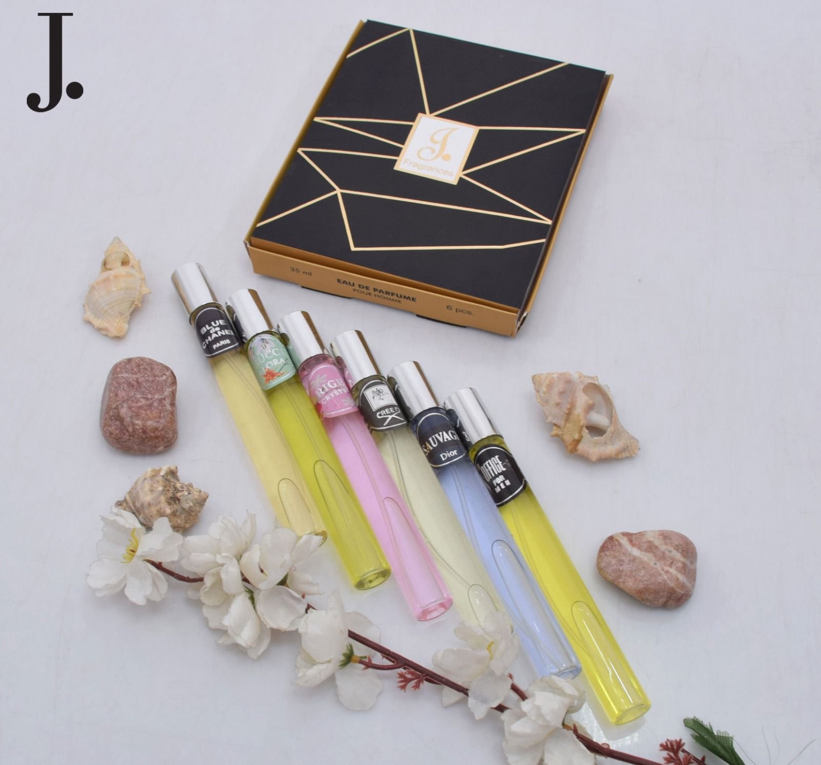 J. Fragrance* Collection – 6-in-1 Premium Gift Box 🌟** *By Junaid Jamshed (J.)*