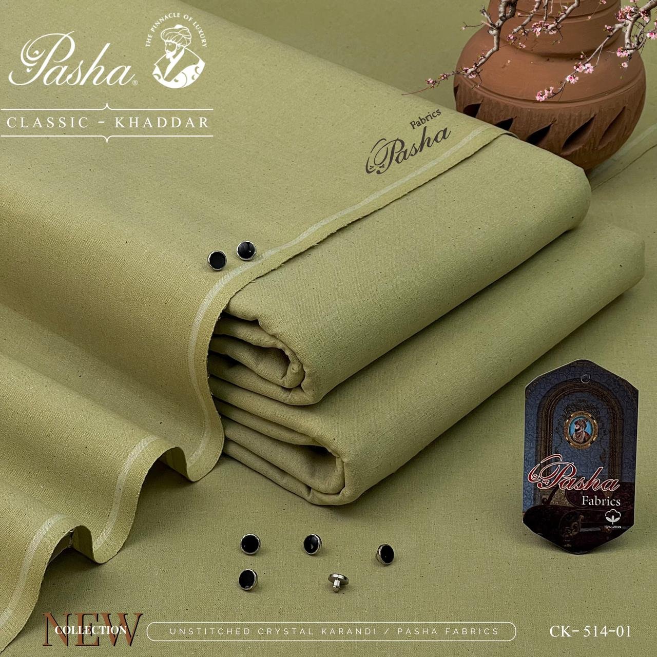 Fabric Type: Unstitched Classic Khaddar (Heavyweight – Evening Wear)