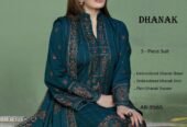 Available on Dhanak with Emb Dhanak emb shawl* *3 Pcs Suit*