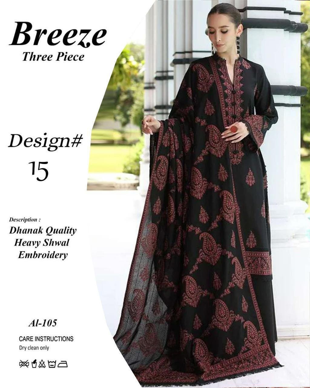 Bareeze 3pcs”_* _WiNTER’s COLLECTION DHANAK 2025_