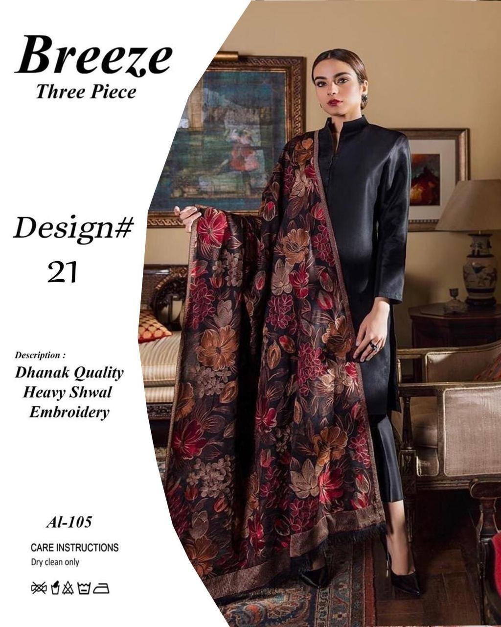 Bareeze 3pcs”_* _WiNTER’s COLLECTION DHANAK 2025_