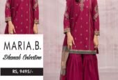 Maria b MOST DEMANDING EDITION* *03PCS UNSTITCHED SUIT*