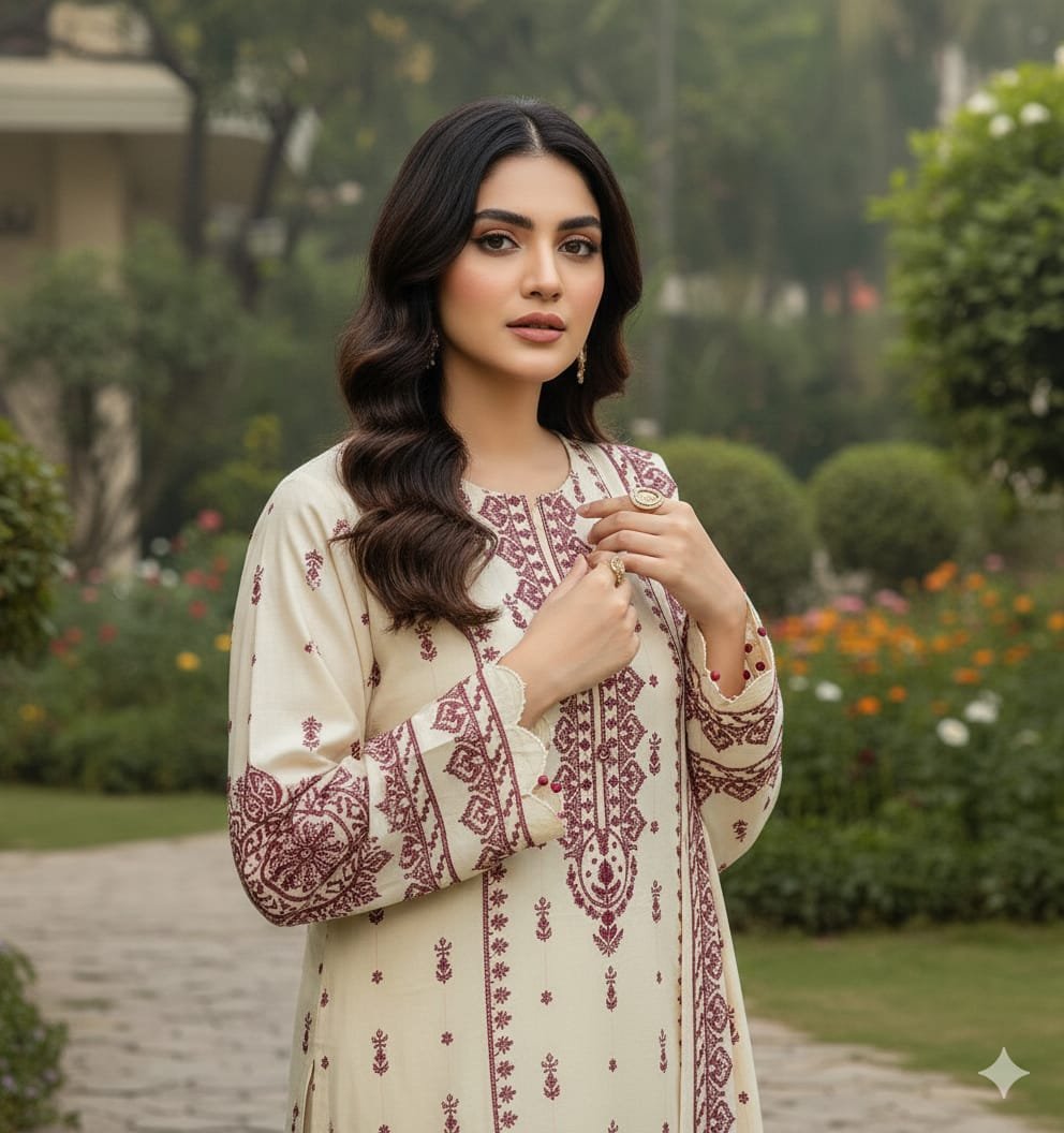 _WiNTER’s COLLECTION DHANAK 2025_ *_”Aneela’s 3pcs”_*