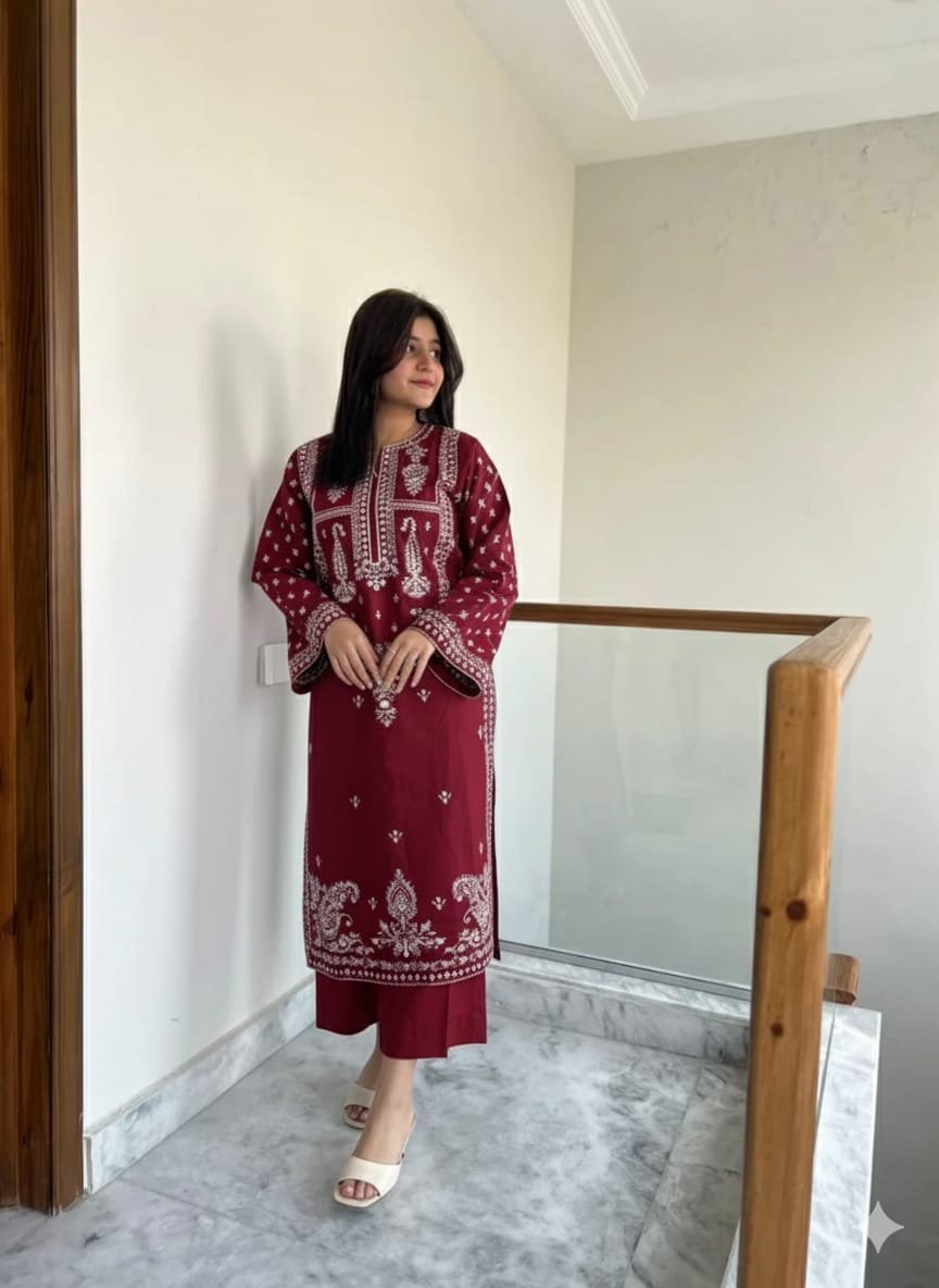 _WiNTER’s COLLECTION DHANAK 2025_ *_”Maria B 2pcs”_*