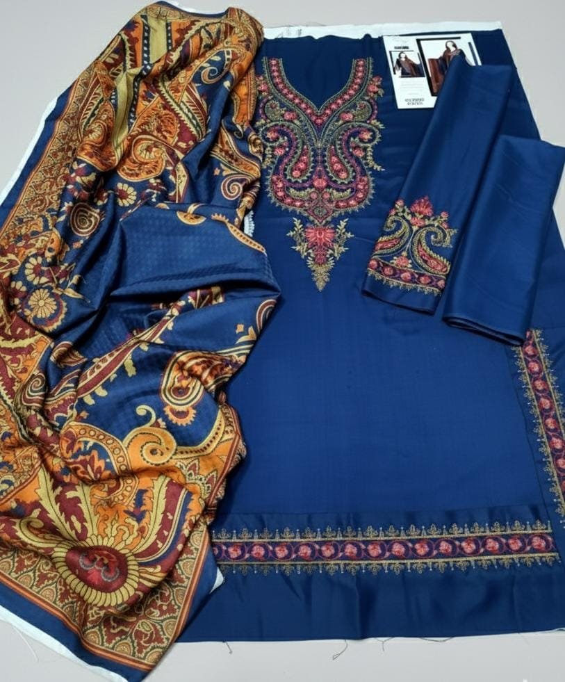 _WiNTER’s COLLECTION DHANAK 2025_ *_”Maria B 3pcs”_*