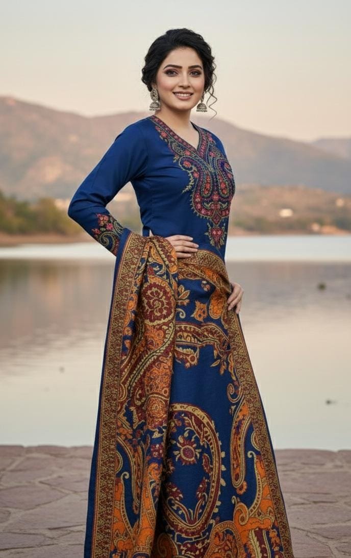 _WiNTER’s COLLECTION DHANAK 2025_ *_”Maria B 3pcs”_*