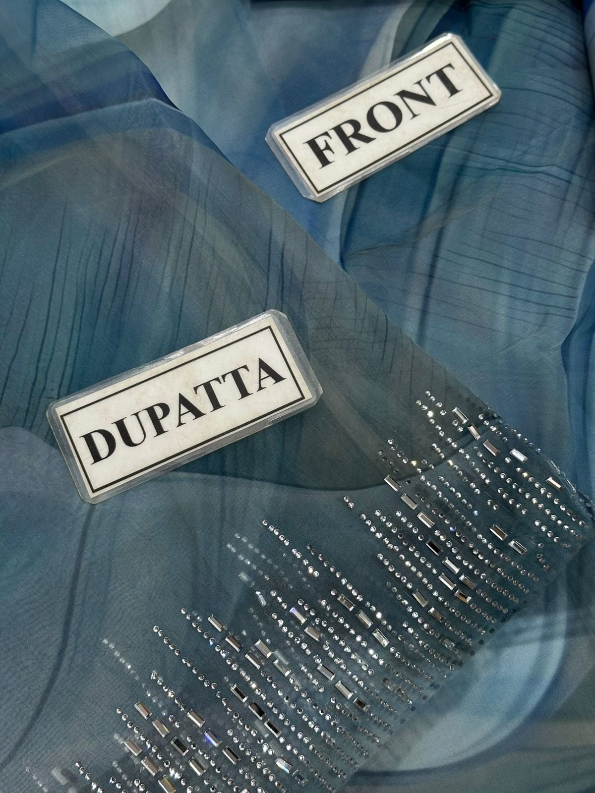 FABRIC ORGANZA Suit With SWISS LAWN Trouser