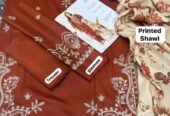 Sapphire Hit code Available on Dhanak with Pashmina wool shawl* *3 Pcs Suit*