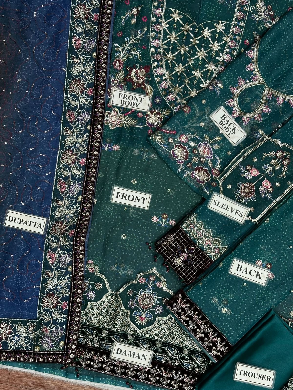 FABRIC CHIFFON Frok With SILK Trouser