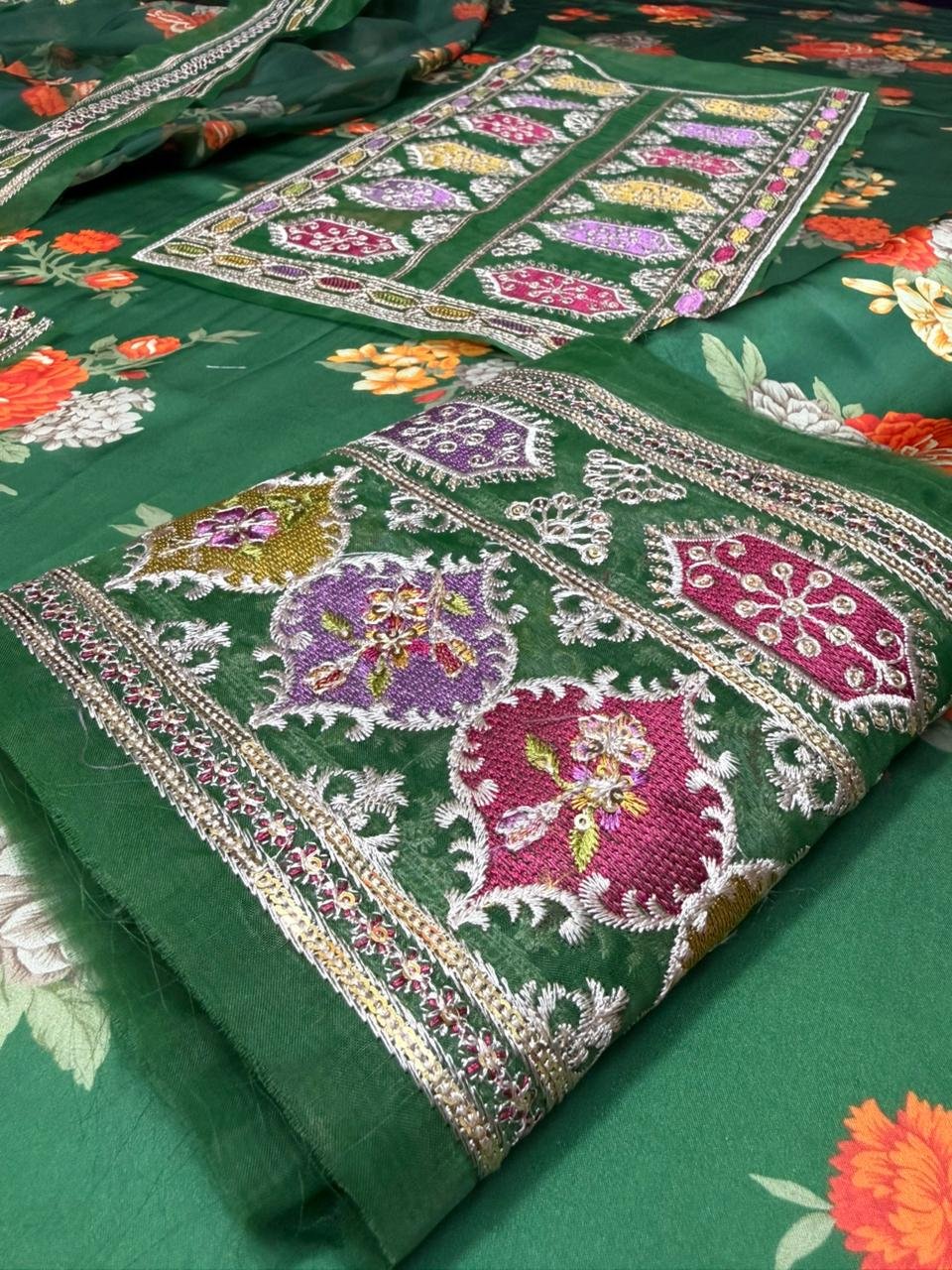 Aneelas Collection* Unstitched 03 suit