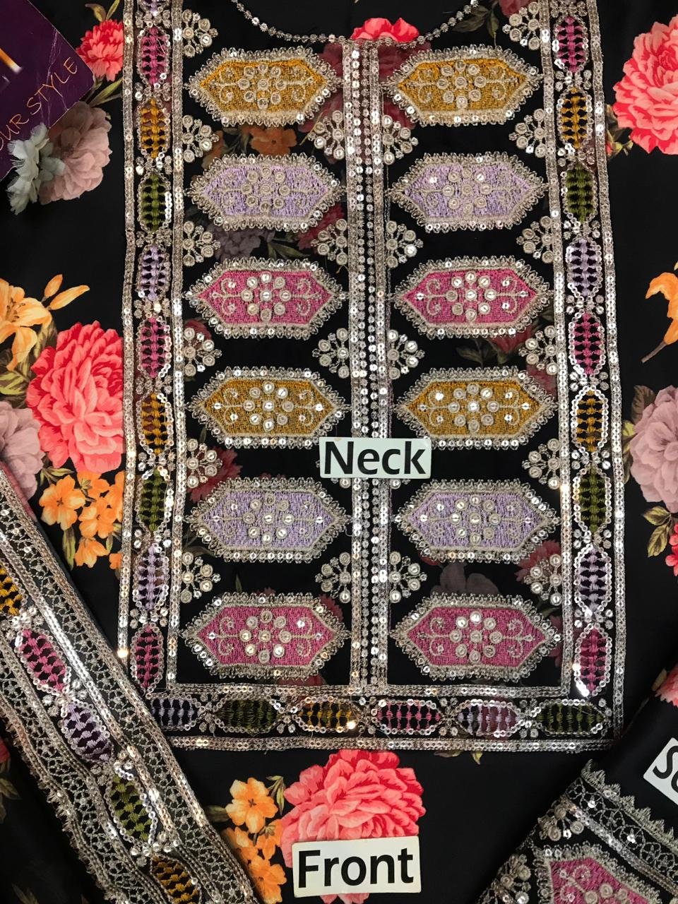 Aneelas Collection* Unstitched 03 suit