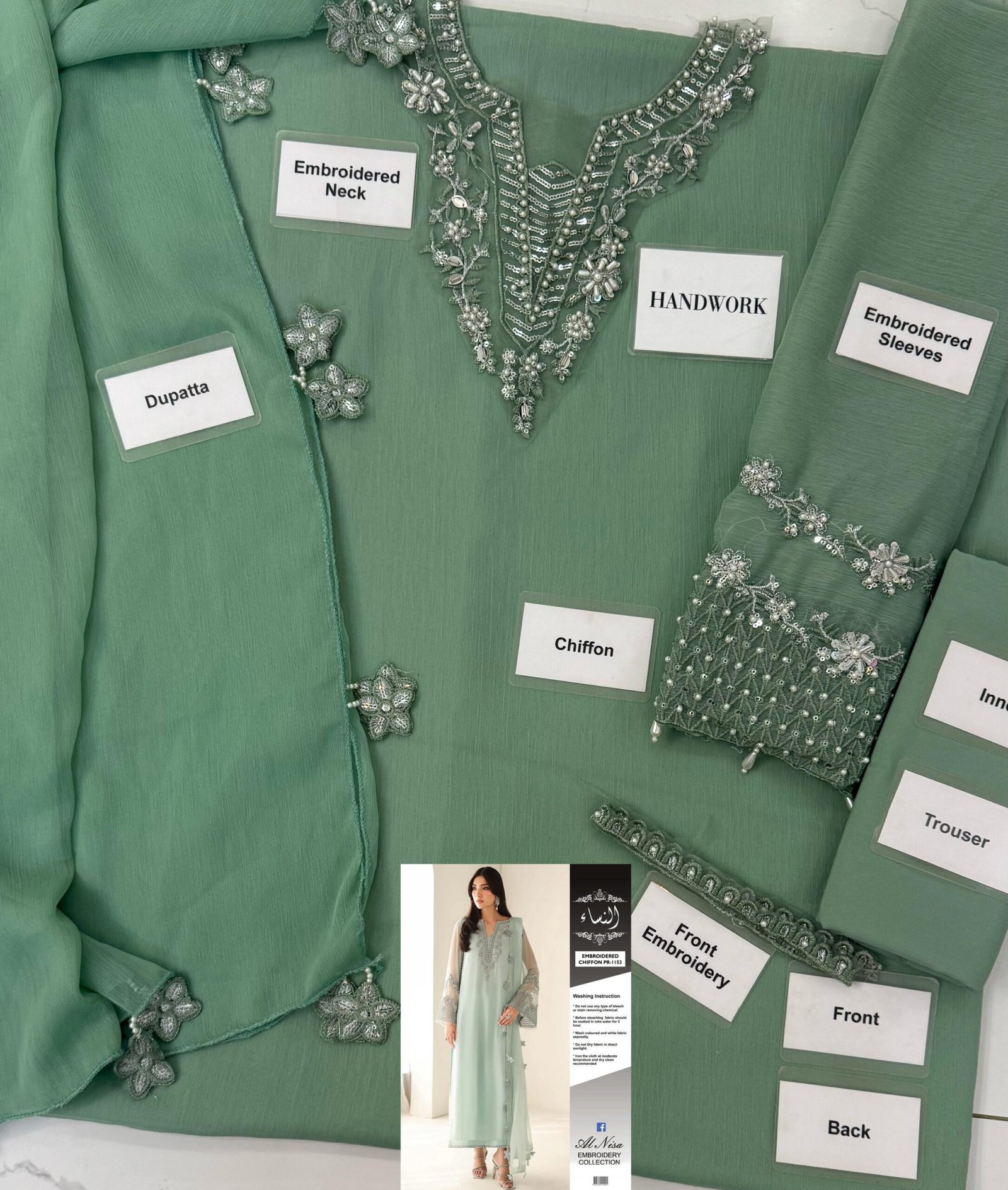 ☆Fabric Details : Chiffon & Malai☆