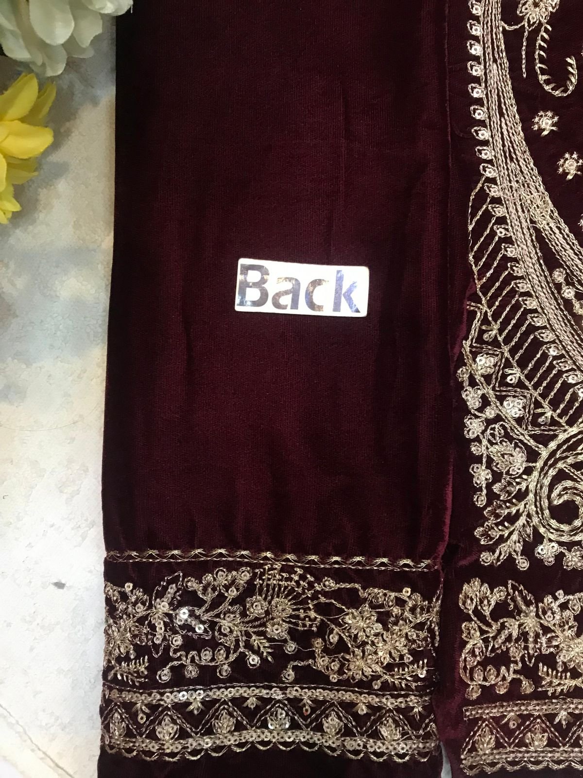 FABRIC* *Shirt* Velvet *Dupatta* Organza