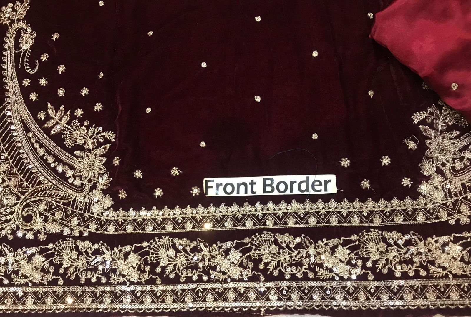 FABRIC* *Shirt* Velvet *Dupatta* Organza