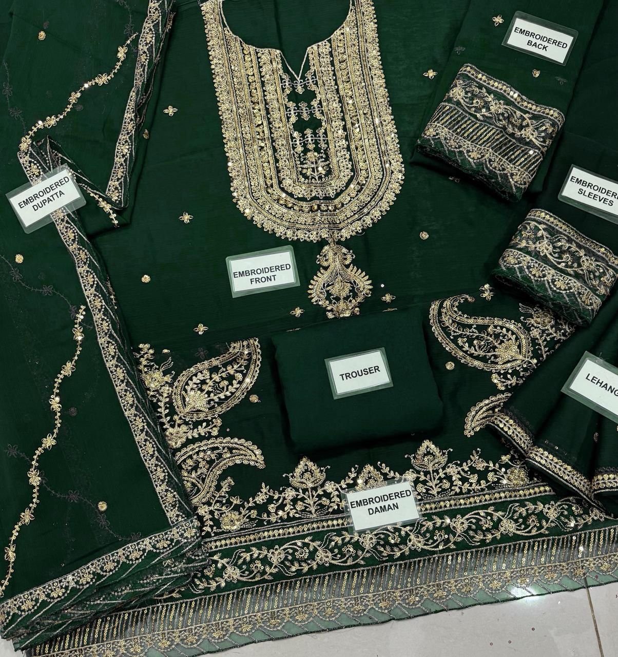 Fabric :*Chiffon & MALAI with GHARARA