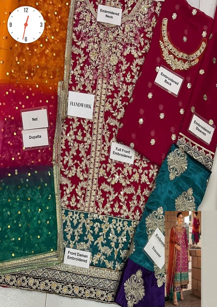 Fabric Details : Chiffon,Net & Silk☆