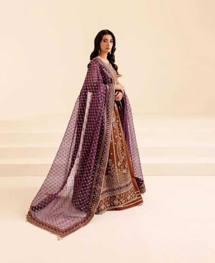 Fabric overview* Complete Net frock with Shamose Silk trouser