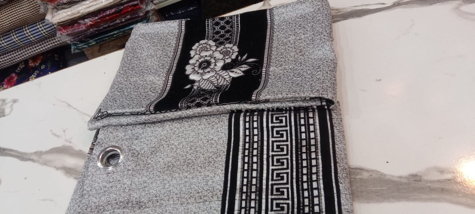 Jacaurd with Velvet jacaurd border. And